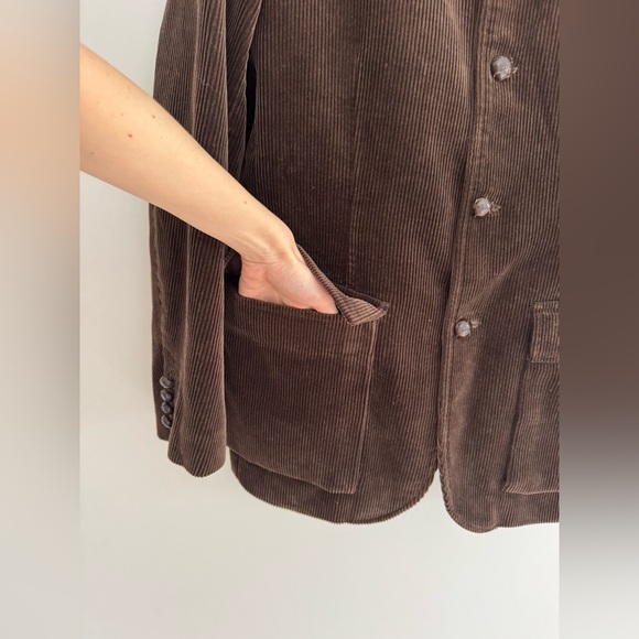 Vtg Polo Ralph Lauren Corduroy Hunting Shooting Sport Coat Blazer Brown Size M - Picture 5 of 16